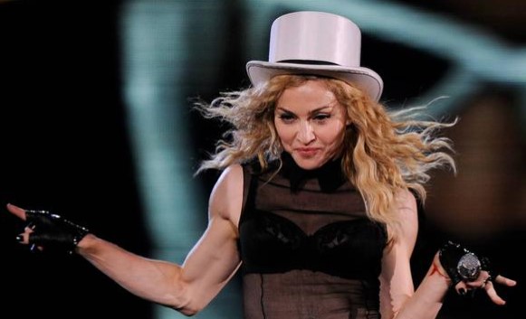 Sängerin Madonna bei einem Auftritt