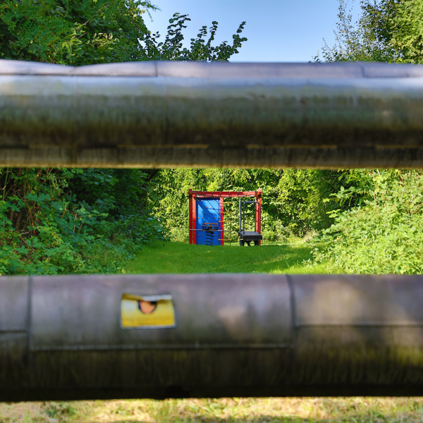 Blick auf einen Spielplatz